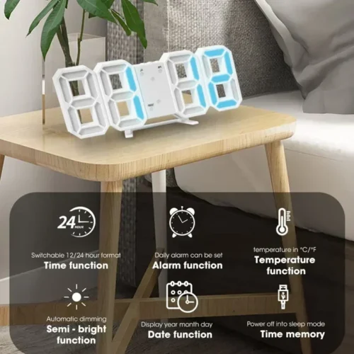 3D LED Digital Alarm Clock: Chic, Versatile, and Informative photo review