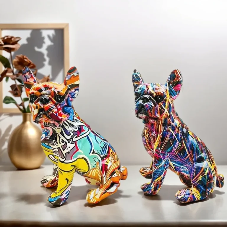 French Bulldog Resin Statue: Colorful, Standing, DIY photo review