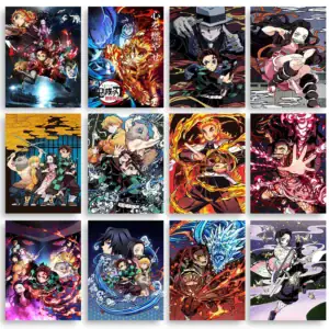 Demon Slayer Themed HD Canvas Wall Art for Home Decor