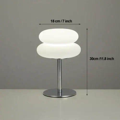 Chic Creamy Style USB Bedside Lamp with Tri Color Dimming photo review