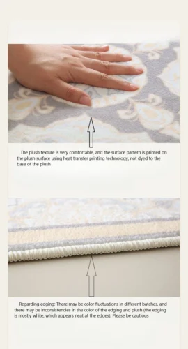 Stylish Anti-Slip Tufted Floor Mat with Inspiring Letter photo review