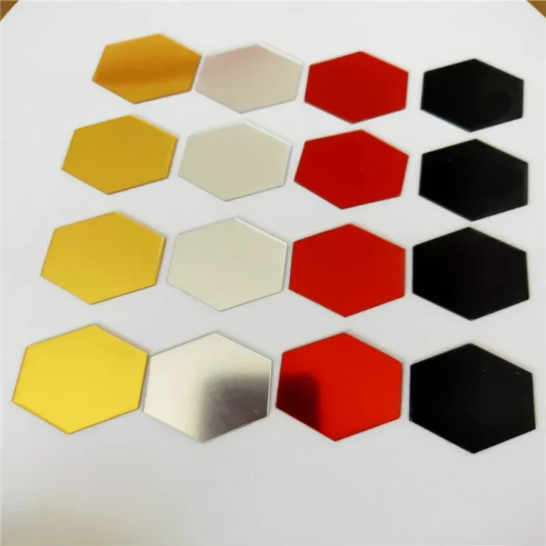 Hexagon Acrylic Wall Mirror Stickers in 4 Colors photo review