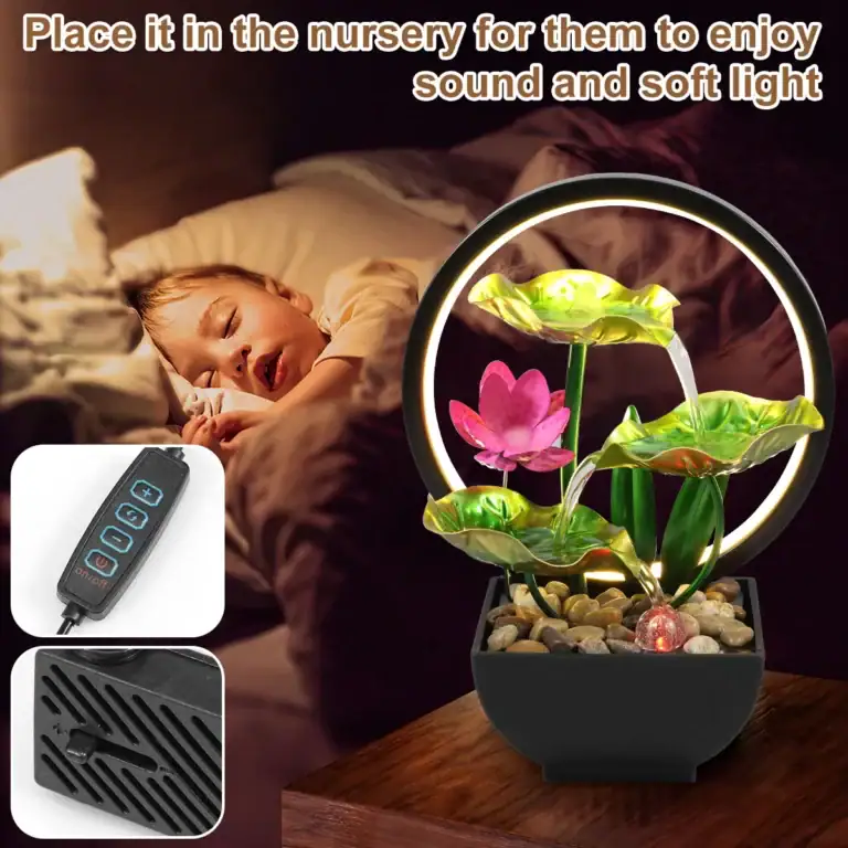 Relaxing USB-Powered Tabletop Water Fountain with Natural photo review