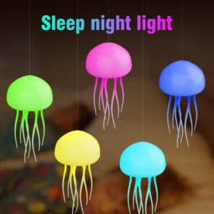 Cartoon Jellyfish Night Light RGB Gradient Cute Jellyfish