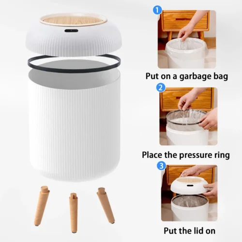 Smart Motion Sensor Trash Can for Home & Office photo review