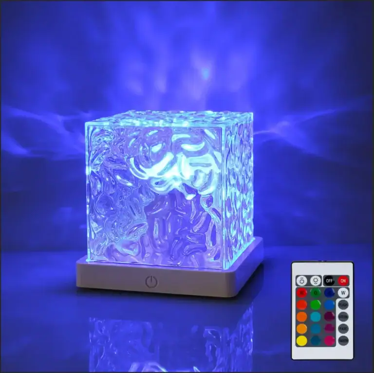 Ocean Wave Projector Night Light - 16 Color Rotating photo review
