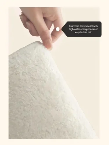Stylish Anti-Slip Tufted Floor Mat with Inspiring Letter photo review