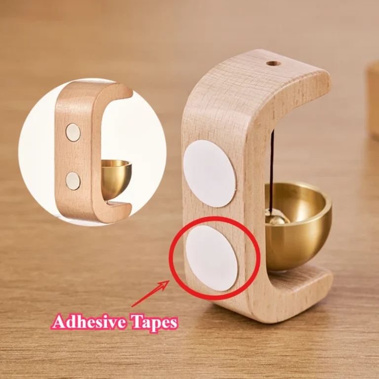 Magnetic Walnut Wood Doorbell with Wind Chimes photo review