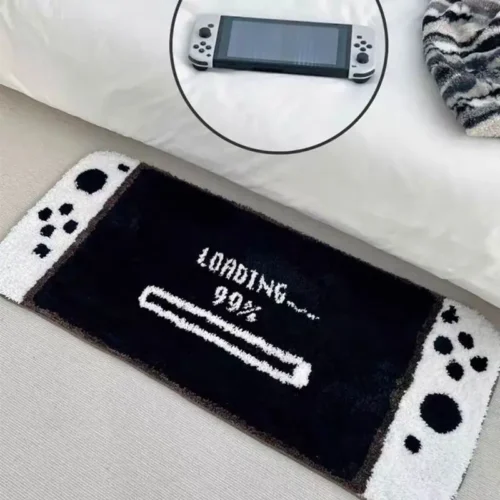 Cute Cartoon Imitation Cashmere Carpet and Bedside Blanket photo review