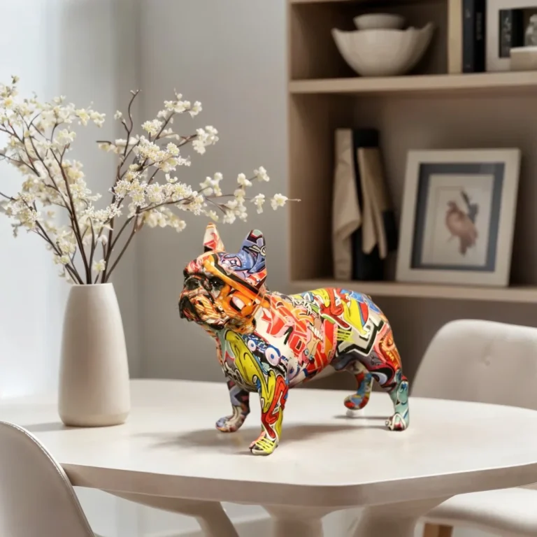 French Bulldog Resin Statue: Colorful, Standing, DIY photo review