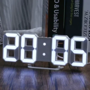 3D LED Digital Alarm Clock: Chic, Versatile, and Informative