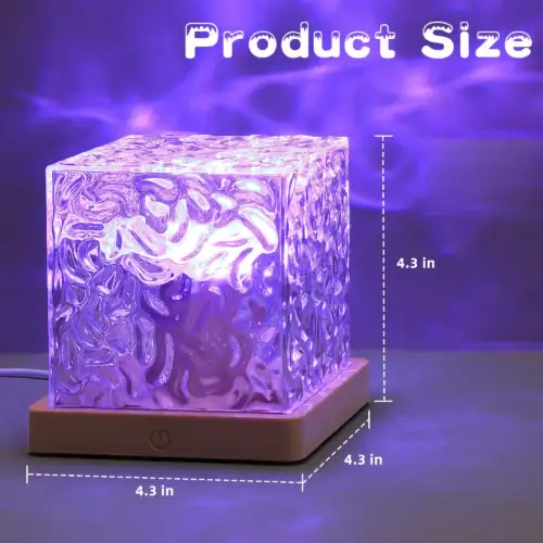 Ocean Wave Projector Night Light - 16 Color Rotating photo review