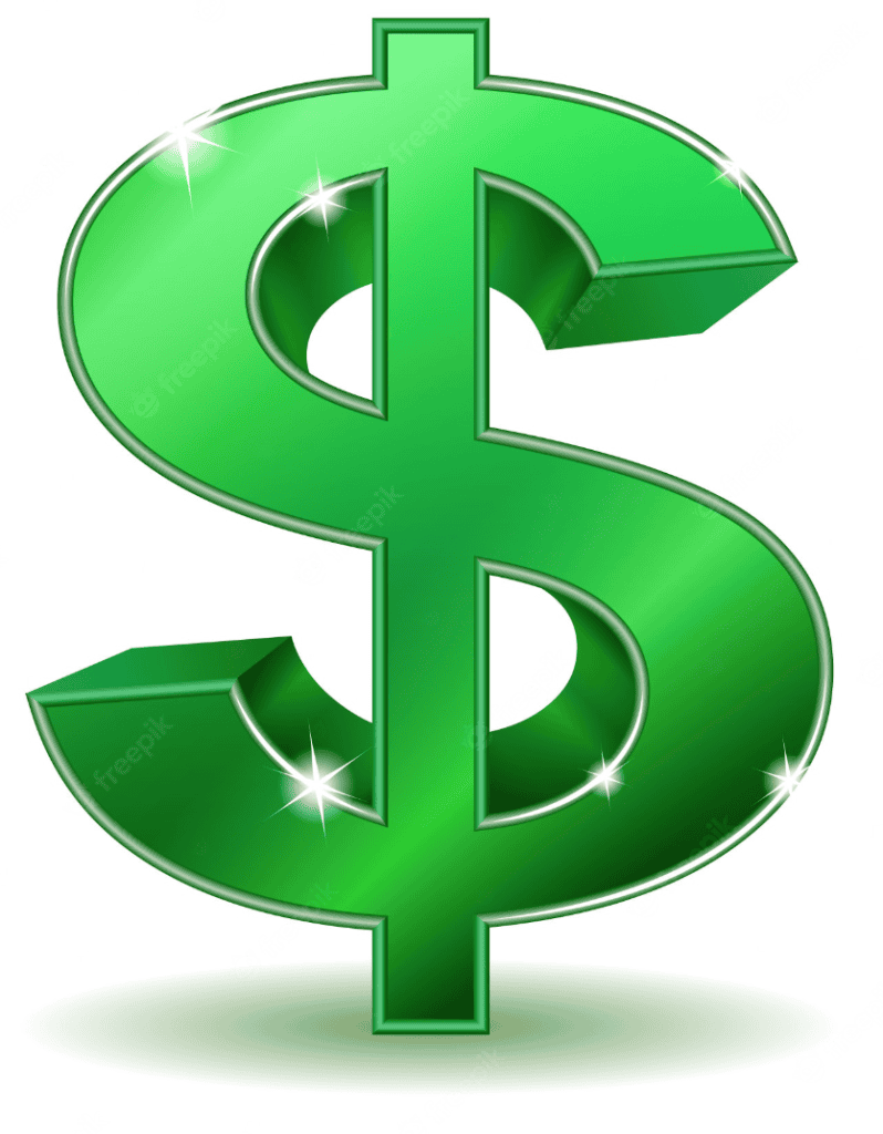 Green dollar sign symbol representing financial aspects of police associations.