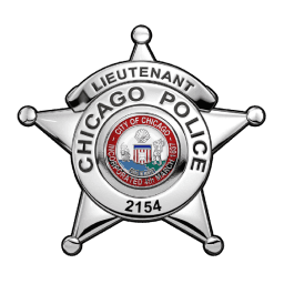 Chicago Police Lieutenants badge representing law enforcement leadership.