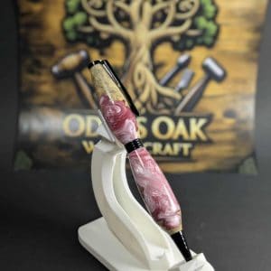 Hybrid Burl Twist Streamline -Pink Pearl Pen