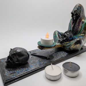 Grim Reaper mini candle holder