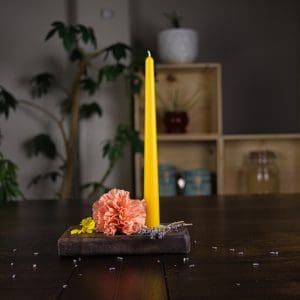 10 inch Slim Beeswax Tapers