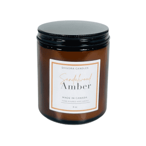 SANDALWOOD & AMBER CANDLE - 8 OZ