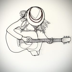 Let's Play the Blues Wire Wall Art