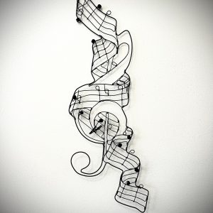 Musical Notes Wire Wall Art