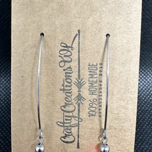 Shattered Marble Earrings - Orange (Single)