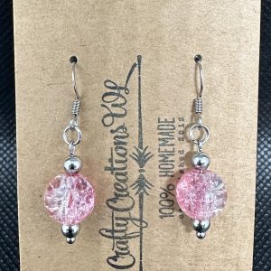 Shattered Marble Earrings - Pink (Single)