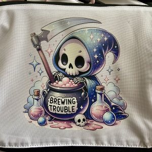 “Brewing trouble” crossbody bag