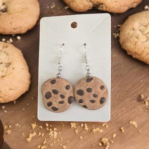 Chocolate Chip Cookie Earrings