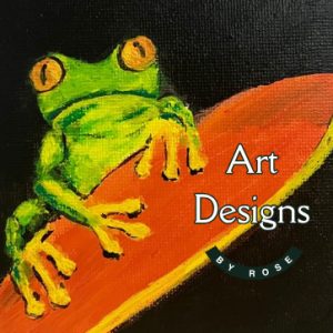 Frog Painting, 4 X 4 Mini Original Acrylic Painting