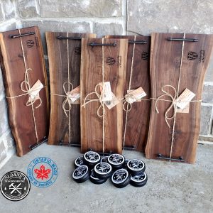 Live Edge Walnut Charcuterie Boards-Personalized