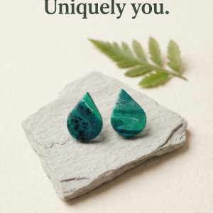 Emerald & Turquoise Teardrop Earrings