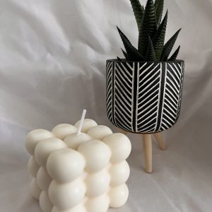 Vanilla Sky - White Large Bubble Soy Wax Candle