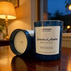 Bare Amber Soy Candle, 227 g.