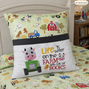 Book Pocket Pillow Slip Cover