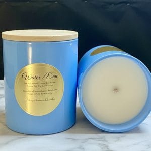 WATER | Calm & Flow | Sea Salt Accord, Lotus & Eucalyptus Candle, 227 g.