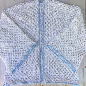 Crocheted Granny Hexagon Cardigan