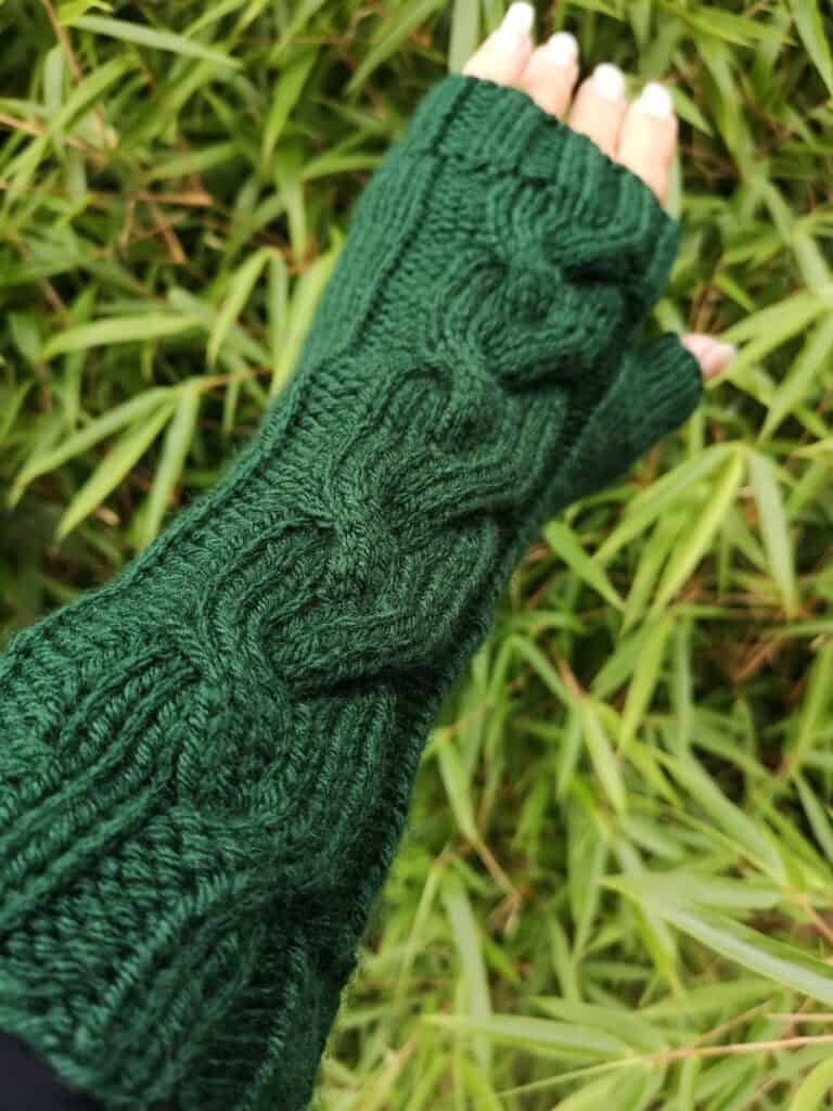 HandKnit Fingerless Texting Gloves Mittens Armwarmer