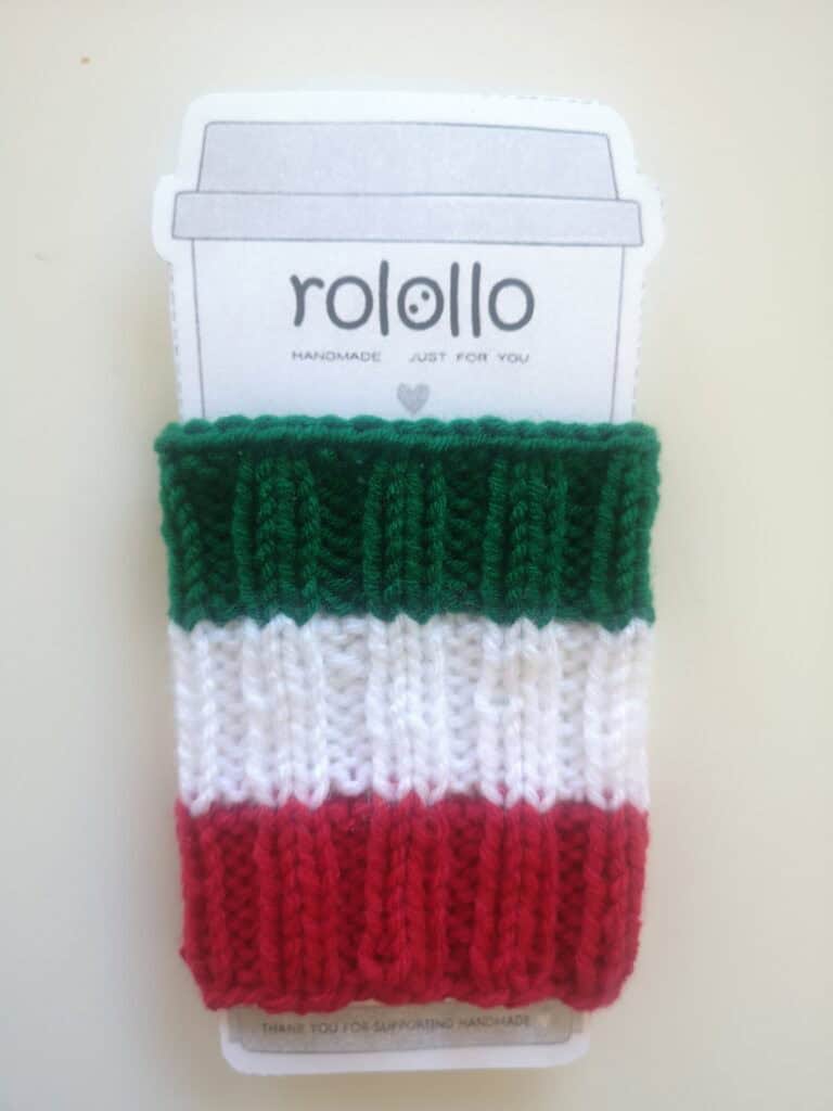 HandKnit Cup & Can Cozy–Reusable Coffee Sleeves