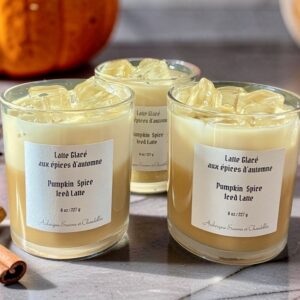 Pumpkin Spice Iced Latte Candle, 8 oz / 227 g