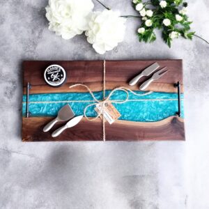 Walnut & Epoxy Charcuterie Boards