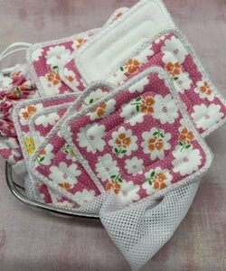 Facial Care, Handmade Reusable Face Wipes and Laundry Bag Set
