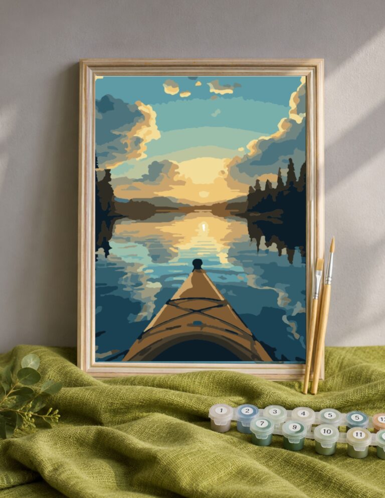 sunset canoe