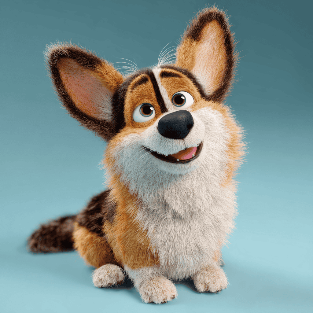 u9862626731_Pixar-style_3D_render_a_pembroke_corgi_--v_7_6f5dc3b0-f221-41e9-b8ec-49966001de4a_0