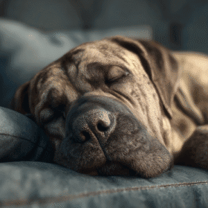 Cartoon-style_Mastiff_dog_sleeping