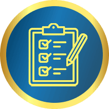 Clipboard checklist with a pencil icon representing quality roofing inspection and services by Crazy Horse Roofing in the USA