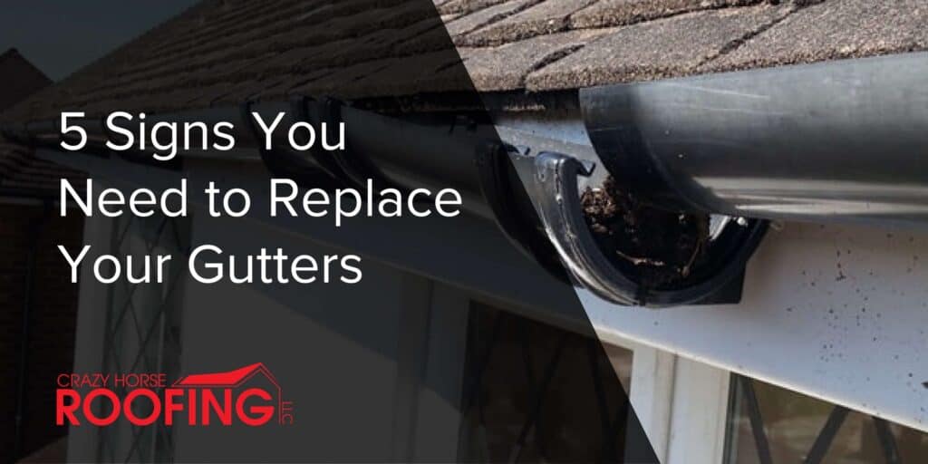 Gutter replacement services for homeowners gutter repair and installation professional gutter cleaning seamless gutters roof gutter maintenance Crazy Horse Roofing