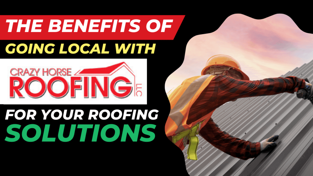 Roofing contractor worker inspecting metal roof in sunrise emphasizing local roofing solutions and services by Crazy Horse Roofing LLC