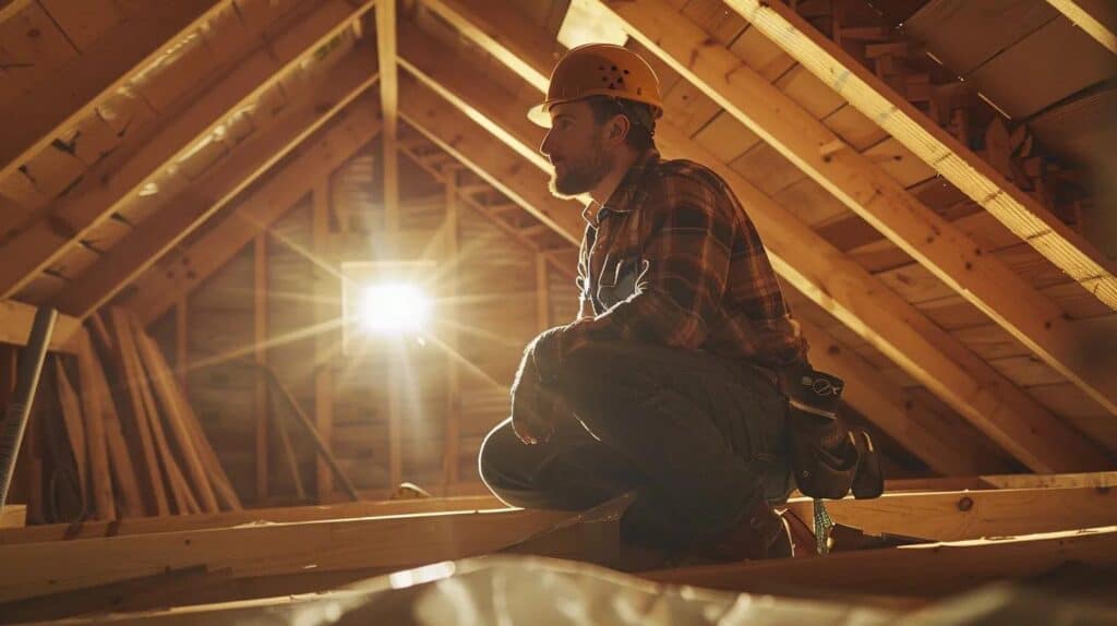 High quality wooden roof framing by Crazy Horse Roofing specializing in expert roof installation repairs and roofing services with durable materials for residential and commercial properties