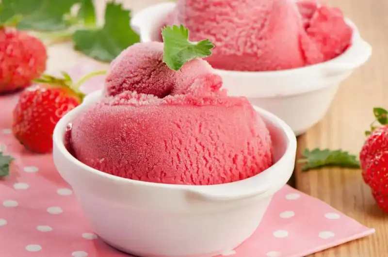 Ninja Creami Strawberry Sorbet