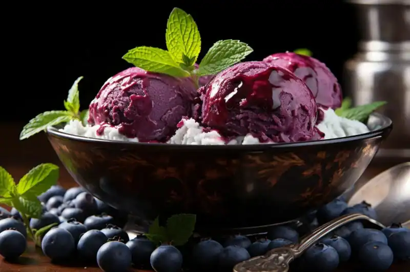 Ninja Creami Blueberry Lemonade Sorbet